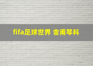 fifa足球世界 舍甫琴科